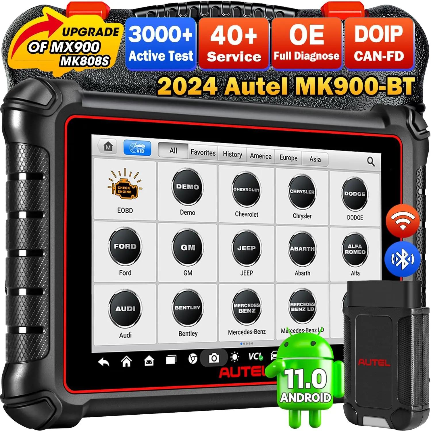 Autel MaxiCOM MK900-BT ڵ   , 40  ̻ , CAN FD DOIP ׷̵, MX900 MK808BT Pro MK808S